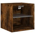 vidaXL 6-dielne TV nástenné skrinky s LED dymový dub kompozitné drevo