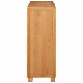 vidaXL Skrinkový Hnedá 80 x 35 x 95 cm Masívne dubové drevo