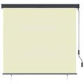 vidaXL Vonkajšia zatemňovacia roleta 160x250 cm krémová