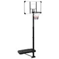 vidaXL Basketbalový stojan priehľadný 256-361 cm polykarbonát