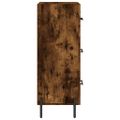 vidaXL Komoda dymový dub 34,5x34x90 cm spracované drevo
