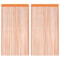 vidaXL Závesy zo šnúrok 2 ks oranžové 100x250 cm