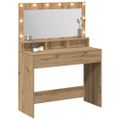 vidaXL Toaletný stolík Remeselný dub 100 x 41 x 135 cm