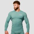 Kompresné tričko s dlhým rukávom Mid Blue - GymBeam, veľkosť XXXL