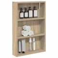 vidaXL Kúpeľňová nástenná skriňa Sonoma dub 40 x 10 x 60,5 cm