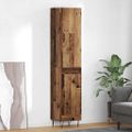 vidaXL Highboard Staré drevo 34,5 x 34 x 90 cm Kompozitné drevo