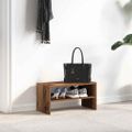 vidaXL Regál na topánky stohovateľné staré drevo 60x30x30,5 cm