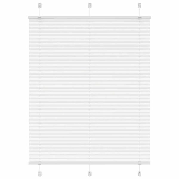 vidaXL plisovaná roleta biela 105x100 cm šírka látky 104,4 cm