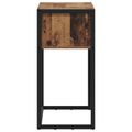 vidaXL Koncový stôl Staré drevo 100 x 36 x 75 cm Kompozitné drevo