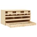 vidaXL Hniezdo pre sliepky, 3 priehradky 72x33x38 cm, borovicový masív