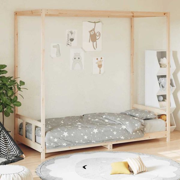 vidaXL Rám detskej postele 90x190 cm masívna borovica
