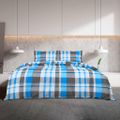 vidaXL Súprava obliečok modro-sivá 220x240 cm bavlna