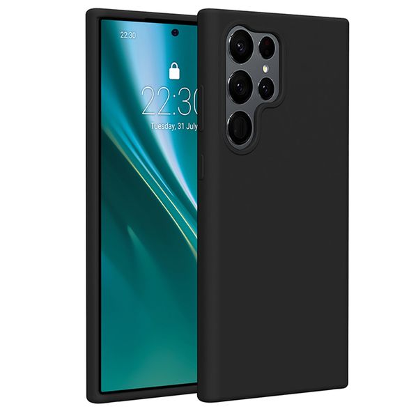 Puzdro Etteri Silicone pre Samsung Galaxy S23 Ultra čierna