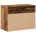 vidaXL Lavica na topánky staré drevo 60x30x45 cm kompozitné drevo