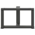 vidaXL Nohy konferenčného stolíka v tvare T, 2 ks, antracitové, 50x25x(30-31) cm, oceľ