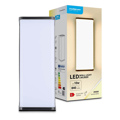 Modee LED nástenná lampa (LWL0009) 10W IP65 200x85x80mm 840lm neutrálna biela (ML-LWL0009)