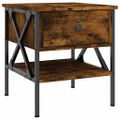 vidaXL Nočné stolíky 2 ks dymový dub 40x42x45 cm kompozitné drevo