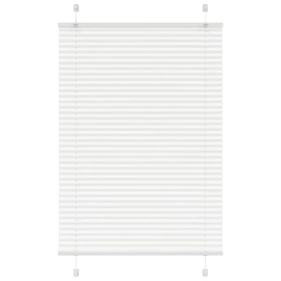 vidaXL plisovaná roleta biela 100x100 cm šírka látky 99,4 cm