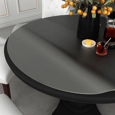 vidaXL Chránič na stôl, matný Ø 110 cm, 1,6 mm, PVC