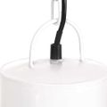 vidaXL Závesná lampa 25 W, biela, okrúhla 48 cm E27