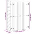 vidaXL Záhradná kôlňa na náradie 123x45x171 cm impregnovaná borovica