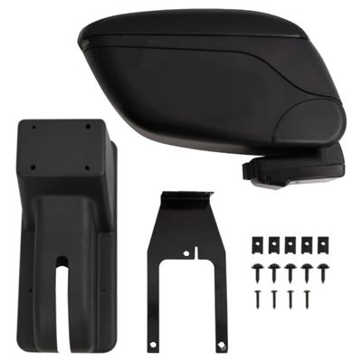 vidaXL Lakťová opierka do auta čierna 12x29x(32-46) cm ABS