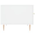 vidaXL Konferenčný stolík biely 50x50x40 cm kompozitné drevo
