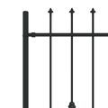 vidaXL Hrotová brána ASTEN 200 x 166 cm Čierna