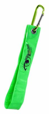 Pripínadlo s karabinou reflexný S.O.R. zelený