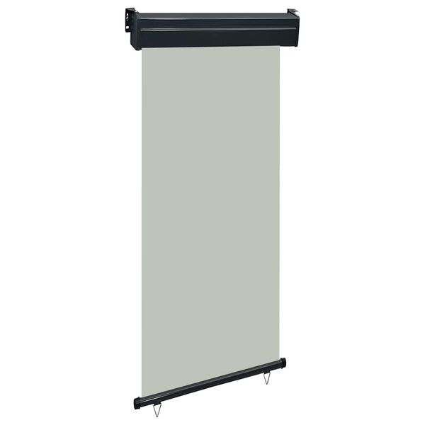 vidaXL Bočná markíza na balkón 100x250 cm, sivá
