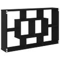 vidaXL Stenná polica Čierny dub 85 x 16 x 52,5 cm Kompozitné drevo