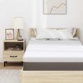 vidaXL Matracový topper z pamäťovej peny 90 x 200 cm Thick Mäkký Biela