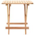 vidaXL Skladací príručný stolík z orechového dreva 50x50x49 cm