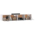 vidaXL Nástenné skrinky 2 ks lesklé biele 100x36,5x35 cm sprac. drevo