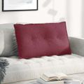 vidaXL Poduška na chrbát Víno červené 80 x 19 x 50 cm látka