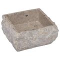 vidaXL Umývadlo sivé 30x30x13 cm mramor