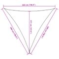 vidaXL Tieniaca plachta 160 g/m² červená 5x5x5 m HDPE