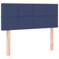 vidaXL Posteľný rám boxspring s matracom modrý 90x190 cm látka