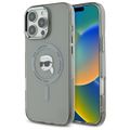 Karl Lagerfeld puzdro pre iPhone 16 Pro Max 6,9" KLHMP16XHLSKIK čierne Hard IML Metal Karl Head MagSafe