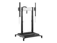 Optoma RISE 5108 - Stojan - motorized floor lift - pre plochý panel - s protikolíznou funkciou - čierna - veľkosť obrazovky: až 86"