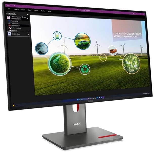 Lenovo ThinkVision/P27q-40/27"/IPS/QHD/120Hz/4ms/Black/3R Lenovo P27Q-40/ 27" ECO-IPS/ 2560x1440/ 16:9/ 350cd/m2cmd/ 1500:1 / 4ms/ HDMI/ DP/ USB/ VESA/ cerný