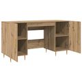 vidaXL Stôl dub artisan Kompozitné drevo 140 x 50 x 75 cm
