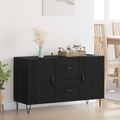 vidaXL Servírovacia skriňa Čierny dub 100 x 36 x 60 cm