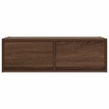 vidaXL TV stolíky 2 ks hnedý dub 80x31x25,5 cm spracované drevo