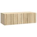 vidaXL Nástenná TV skrinka 98 x 41 x 30 cm Dub sonoma Kompozitné drevo