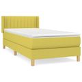 vidaXL Boxspring posteľ s matracom zelená 100x200 cm látka