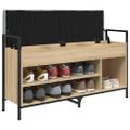 vidaXL Lavička na topánky dub sonoma 105,5x32x57,5 cm kompozitné drevo