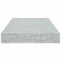 vidaXL Plávajúce nástenné police 2 ks betónovo-sivé 40x23x3,8 cm MDF