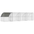 vidaXL Klietka pre sliepky 4 ks Strieborná 800 x 200 x 200 cm