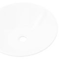 Kúpeľňové porcelánové keramické umývadlo, tvar misy, biele